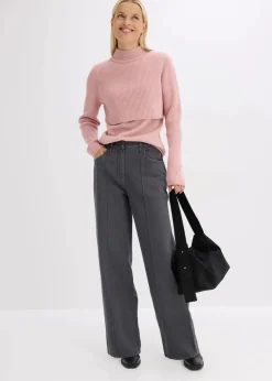 Clearance Twillhose aus reiner Baumwolle Damen Hosen|Bekleidung·Kleider