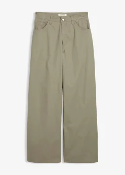 Damen bonprix Bekleidung·Kleider|Hosen|Twillhose aus reiner Baumwolle