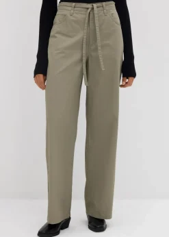 Damen bonprix Bekleidung·Kleider|Hosen|Twillhose aus reiner Baumwolle