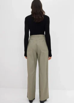 Damen bonprix Bekleidung·Kleider|Hosen|Twillhose aus reiner Baumwolle