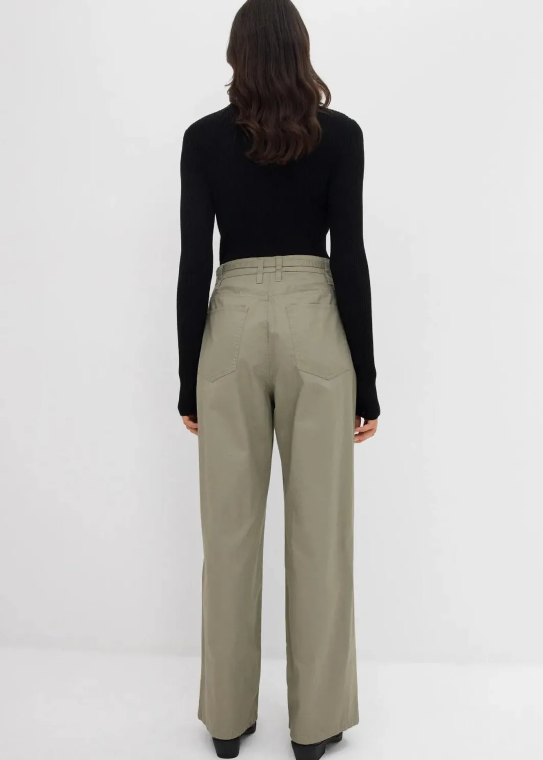 Damen bonprix Bekleidung·Kleider|Hosen|Twillhose aus reiner Baumwolle