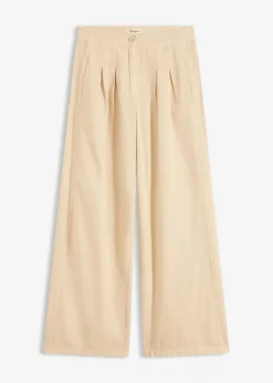 Damen bonprix Hosen|Bekleidung·Kleider|Twillhose aus reiner Baumwolle