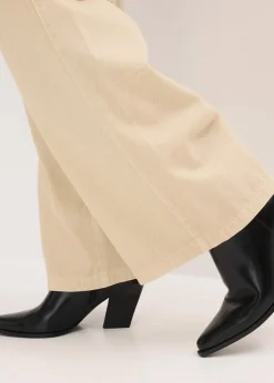 Damen bonprix Hosen|Bekleidung·Kleider|Twillhose aus reiner Baumwolle
