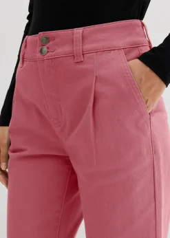 Damen bonprix Bekleidung·Kleider|Hosen|Twillhose im Barrel Shape