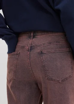 Damen bonprix Bekleidung·Kleider|Hosen|Twillhose mit Acid Wash