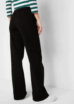 Damen bonprix Bekleidung·Kleider|Hosen|Twillhose mit ausgestelltem Bein und High-Waist-Bequembund