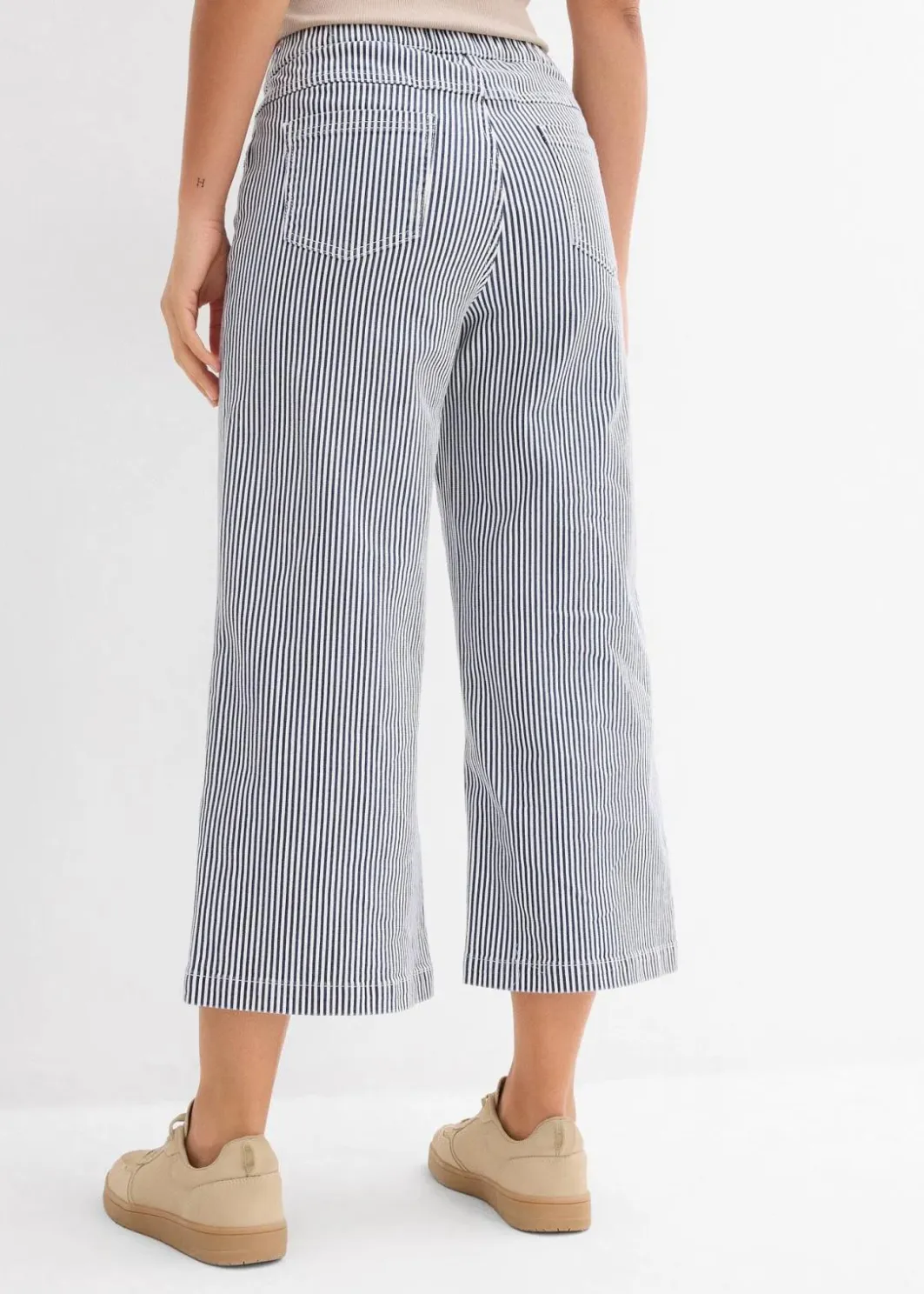 Damen bonprix Bekleidung·Kleider|Hosen|Twillhose mit Bequembund