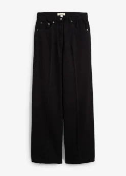 Damen bonprix Bekleidung·Kleider|Hosen|Twillhose mit Bügelfalte aus reiner Baumwolle