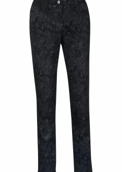New Twillhose mit edlem Druck Damen Bekleidung·Kleider|Hosen