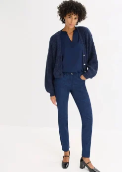 Clearance Twillhose mit edlem Druck Damen Hosen|Bekleidung·Kleider