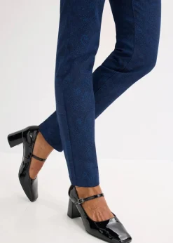 Clearance Twillhose mit edlem Druck Damen Hosen|Bekleidung·Kleider