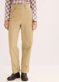 Damen bonprix Bekleidung·Kleider|Hosen|Twillhose mit hohem Bund
