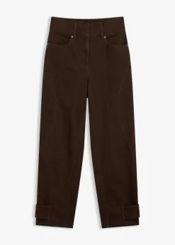 Outlet Twillhose mit hohem Bund Damen Hosen|Bekleidung·Kleider
