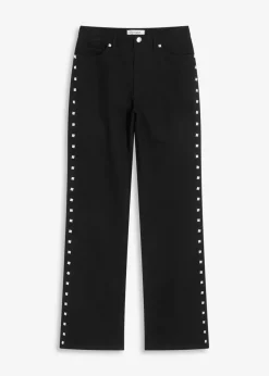 Hot Twillhose mit Nieten Damen Hosen