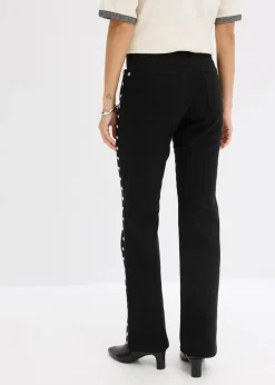 Hot Twillhose mit Nieten Damen Hosen