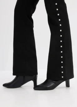 Hot Twillhose mit Nieten Damen Hosen