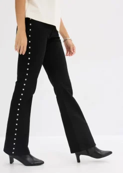 Hot Twillhose mit Nieten Damen Hosen