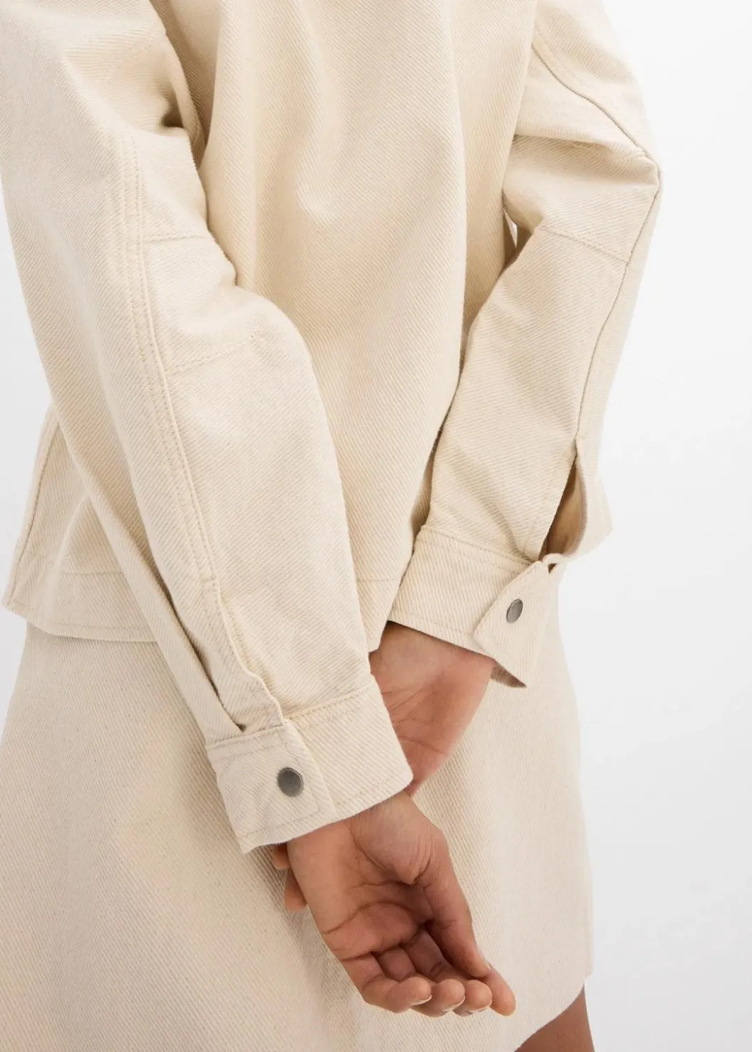 Clearance Twill-Jacke aus reiner Baumwolle Damen Bekleidung·Hosen|Zweiteiler & Sets