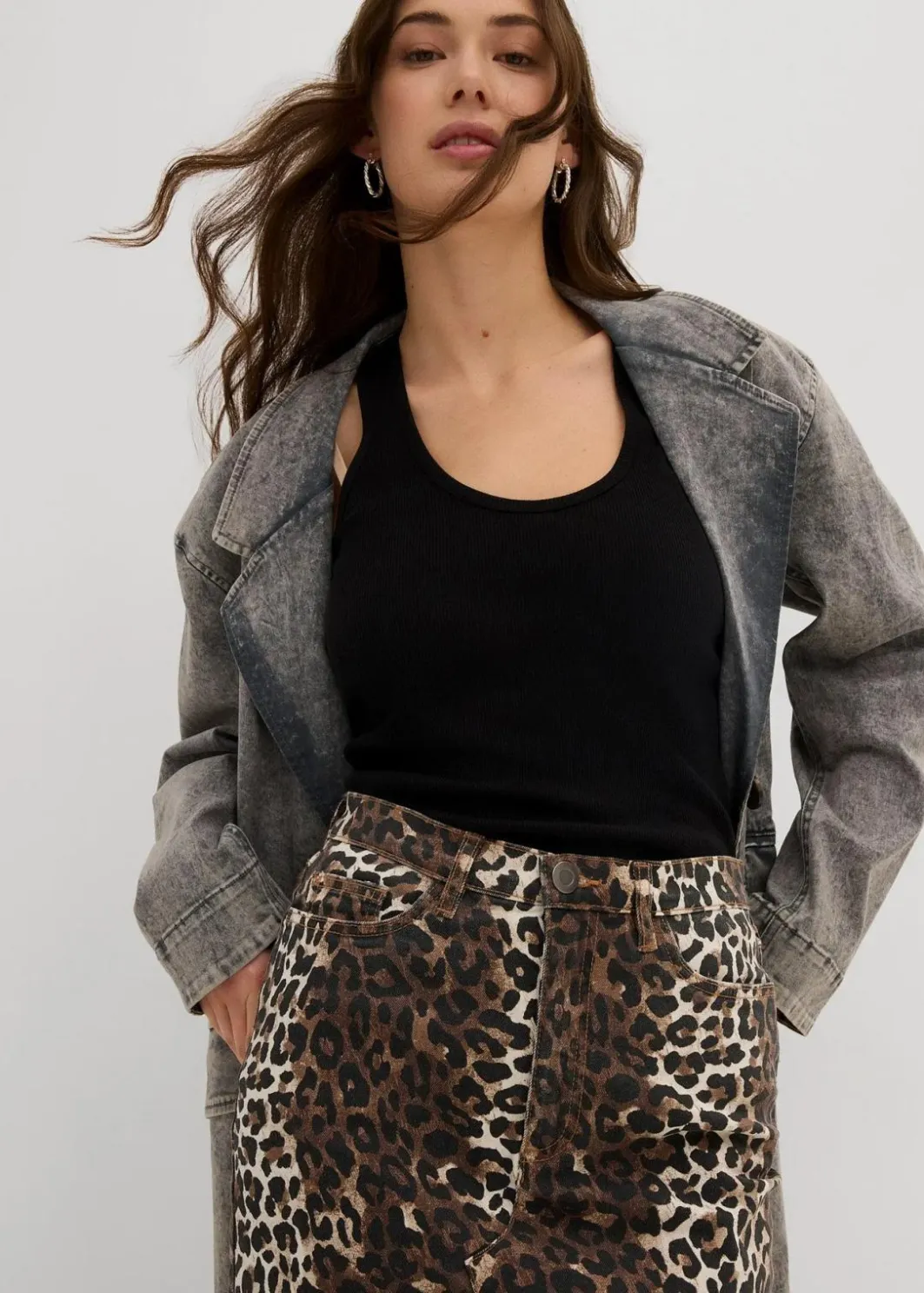 Sale Twill-Rock aus Baumwolle mit Stretch Damen Bekleidung·Sportbekleidung|Röcke