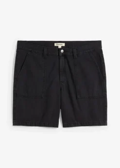 Herren bonprix Große Größen|Shorts|Twill-Shorts aus reiner Baumwolle, Loose Fit