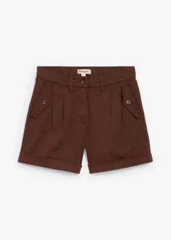 Damen bonprix Bekleidung·Outdoorbekleidung|Bekleidung·Kleider|Twill-Shorts mit hohem Bund