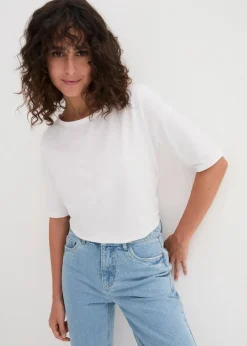 Damen bonprix Shirts & Tops|Basics|U-Boot-Ausschnitt-Shirt