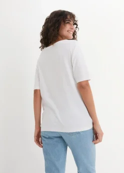 Damen bonprix Shirts & Tops|Basics|U-Boot-Ausschnitt-Shirt