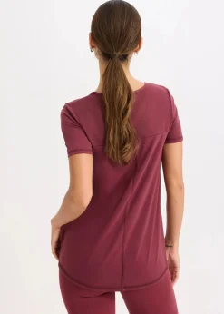 Outlet Ultrasoftes Funktionsshirt mit Mesheinsatz, schnelltrocknend Damen Bekleidung·Sweat|Nachhaltigere Materialien