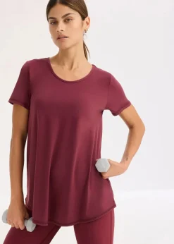 Outlet Ultrasoftes Funktionsshirt mit Mesheinsatz, schnelltrocknend Damen Bekleidung·Sweat|Nachhaltigere Materialien