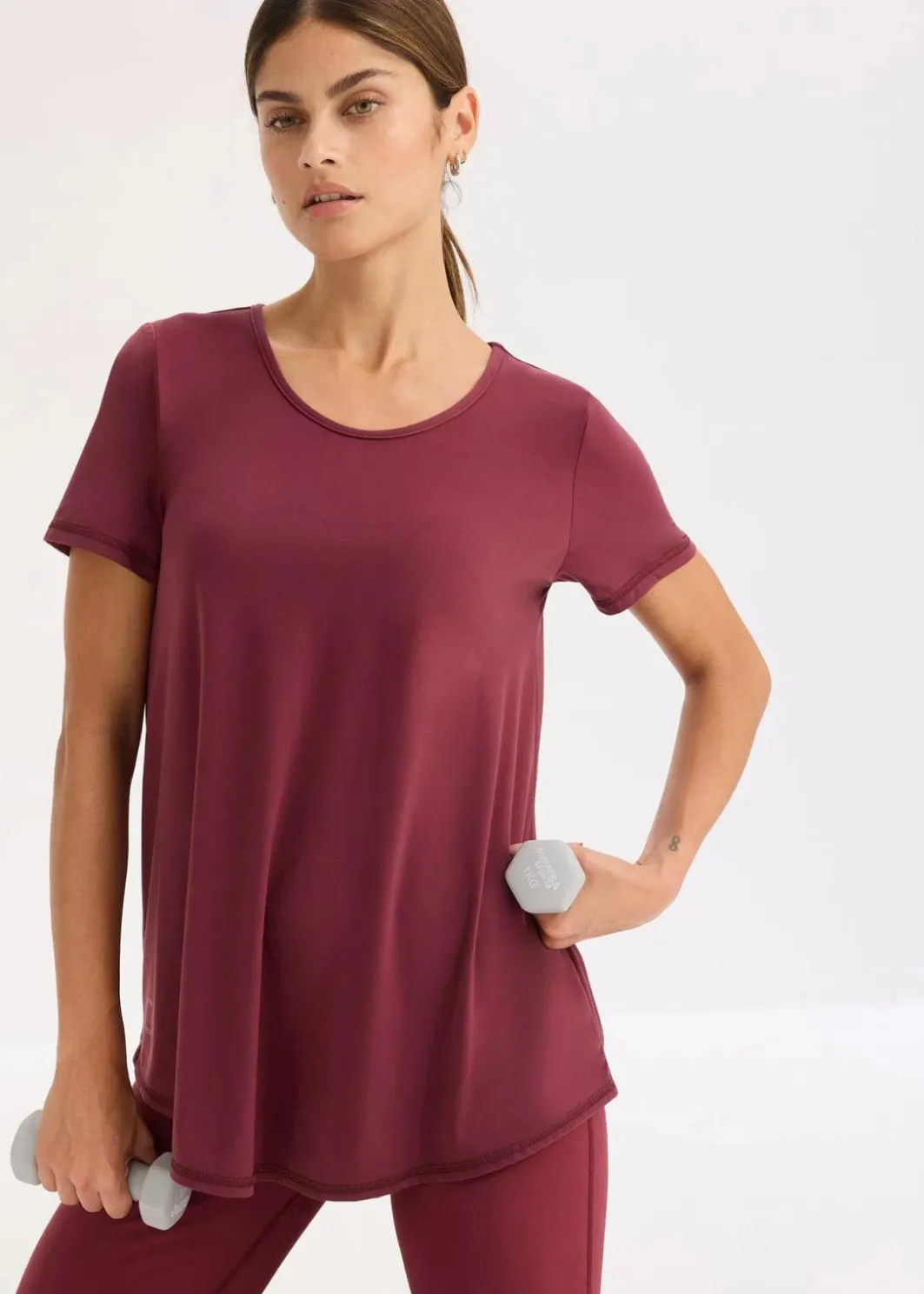 Outlet Ultrasoftes Funktionsshirt mit Mesheinsatz, schnelltrocknend Damen Bekleidung·Sweat|Nachhaltigere Materialien