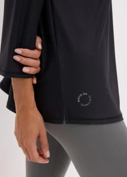 Damen bonprix Bekleidung·Sweat|Nachhaltigere Materialien|Ultrasoftes Funktionsshirt mit ¾ Ärmel, schnelltrocknend