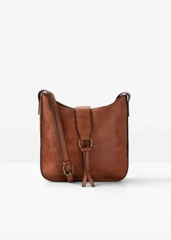 Damen bonprix Taschen|Umhängetasche mit dekorativem Schnallendetail