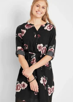 Discount Umstands- und Stillblusenkleid aus fließender Viskose Damen Bekleidung·Blazer|Nachhaltigere Materialien