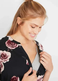 Discount Umstands- und Stillblusenkleid aus fließender Viskose Damen Bekleidung·Blazer|Nachhaltigere Materialien