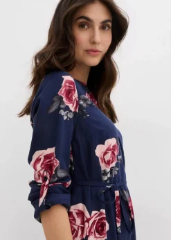 Damen bonprix Umstandsmode|Nachhaltigere Materialien|Umstands- und Stillblusenkleid aus fließender Viskose