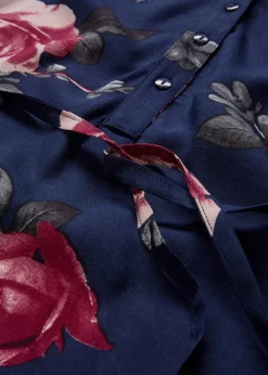 Damen bonprix Umstandsmode|Nachhaltigere Materialien|Umstands- und Stillblusenkleid aus fließender Viskose