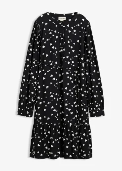 Sale Umstands- und Stillblusenkleid mit süßem Herzendruck aus reiner Viskose Damen Bekleidung·Blazer|Umstandsmode
