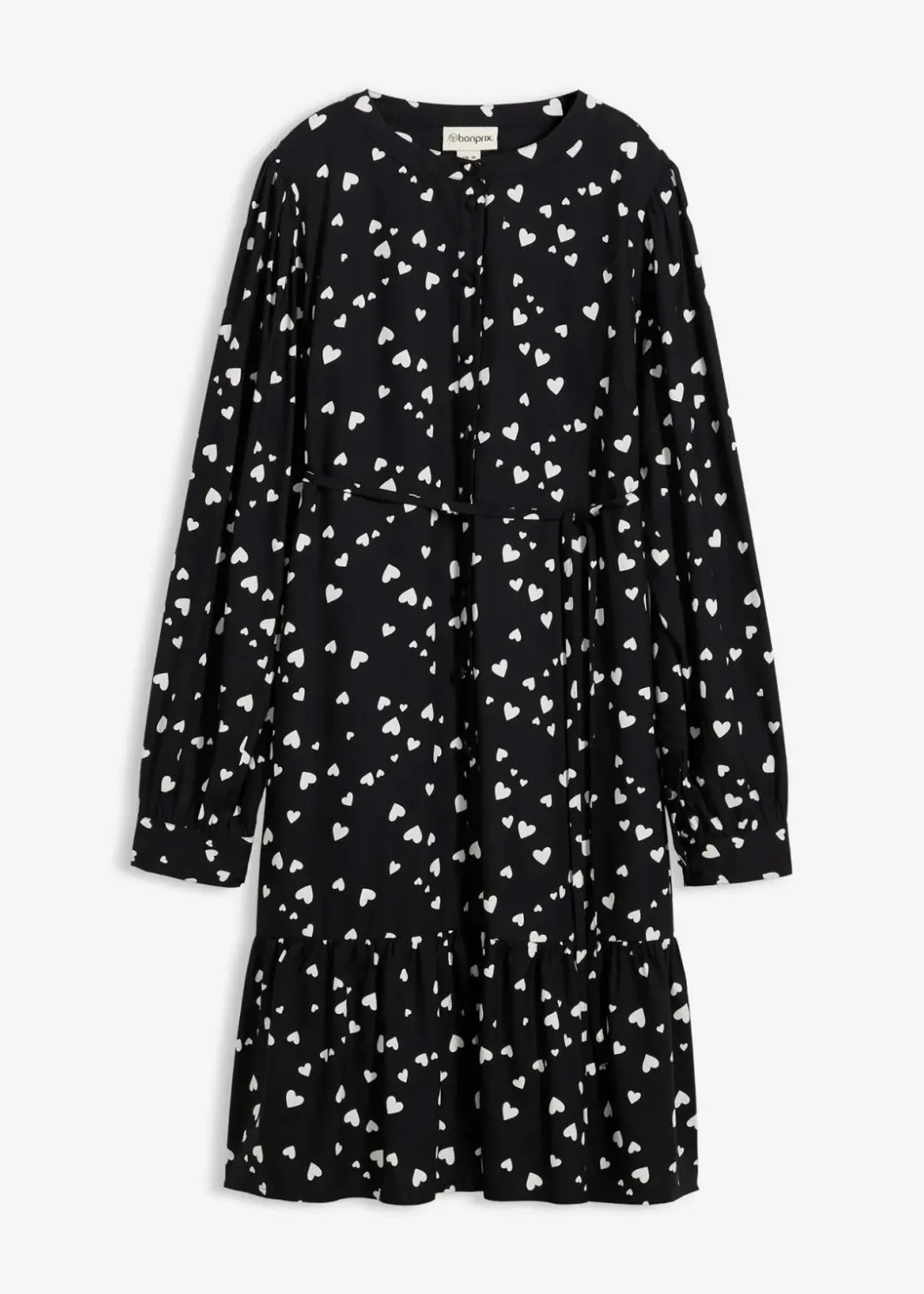 Sale Umstands- und Stillblusenkleid mit süßem Herzendruck aus reiner Viskose Damen Bekleidung·Blazer|Umstandsmode