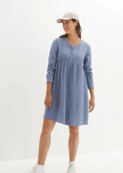 Online Umstands- und Stillkleid aus Baumwoll-Musselin Damen Bekleidung·Blazer|Umstandsmode