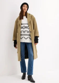 New Umstands- und Stillpullover aus Baumwollmischgewebe Damen Bekleidung·Blazer|Umstandsmode