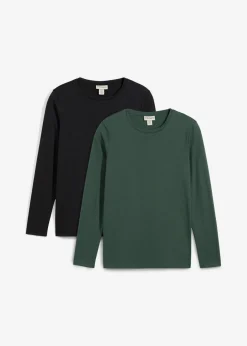Online Umstands- und Stillshirts aus reiner Bio-Baumwolle (2er Pack) Damen Umstandsmode|Bekleidung·Blazer