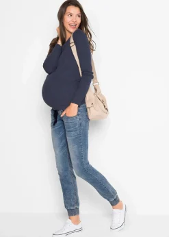 New Umstands-Denimjogger aus Bio-Baumwolle Damen Bekleidung·Blazer|Umstandsmode