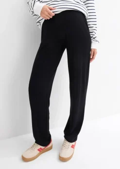 New Umstandshose aus Jersey mit gesmoktem Bund, gerades Bein Damen Bekleidung·Blazer|Nachhaltigere Materialien