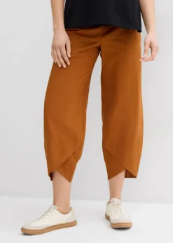 Sale Umstandshose mit Bauchband aus Leinen-Mix Damen Bekleidung·Blazer|Umstandsmode