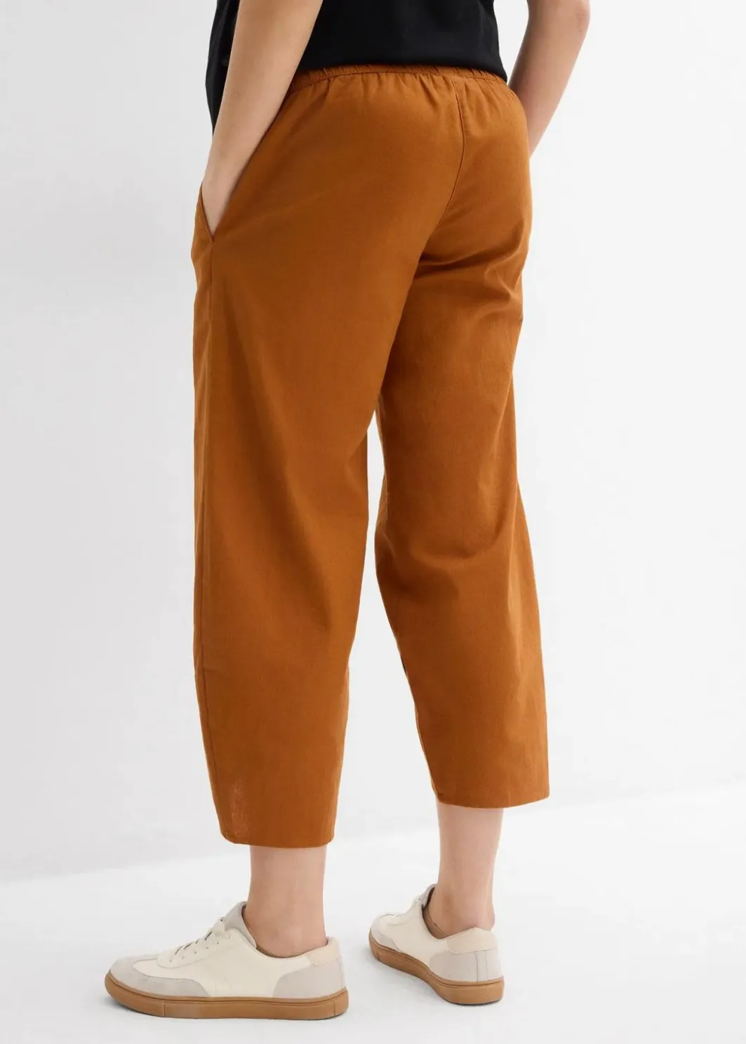 Sale Umstandshose mit Bauchband aus Leinen-Mix Damen Bekleidung·Blazer|Umstandsmode