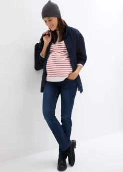 Discount Umstandsjeans aus Bio-Baumwolle, Straight Leg Damen Bekleidung·Blazer|Umstandsmode
