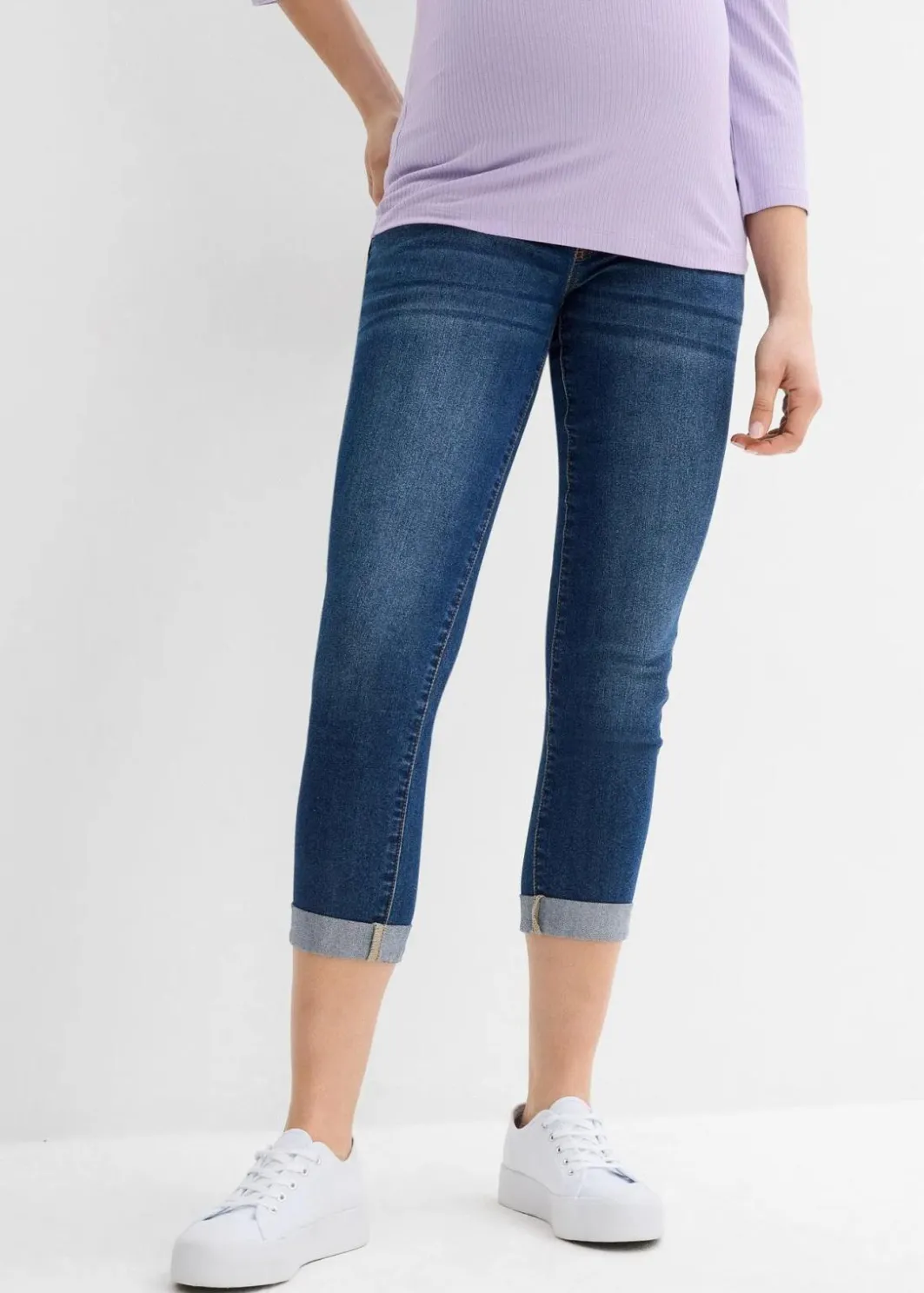 Online Umstandsjeans mit 7/8 Länge, Slim Damen Bekleidung·Blazer|Umstandsmode