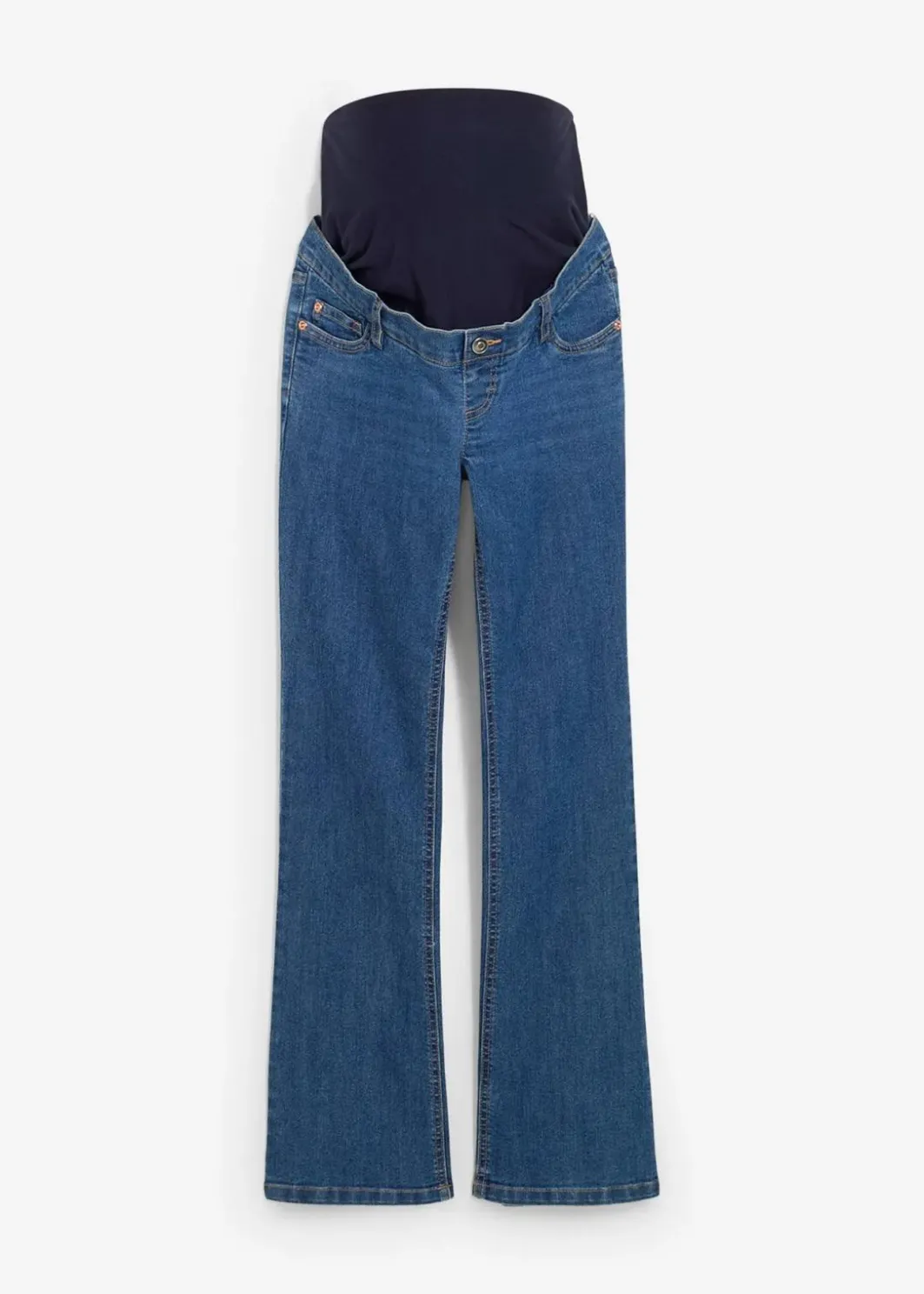 Damen bonprix Bekleidung·Blazer|Umstandsmode|Umstandsjeans mit Bio-Baumwolle, leicht ausgestelltes Bein