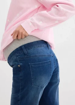 Best Umstandsjeans-Bermuda im Slim Fit Damen Bekleidung·Blazer|Umstandsmode