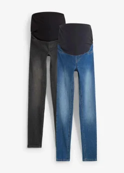Clearance Umstandsjeggings mit Baumwolle (2er Pack), Skinny Damen Bekleidung·Blazer|Umstandsmode